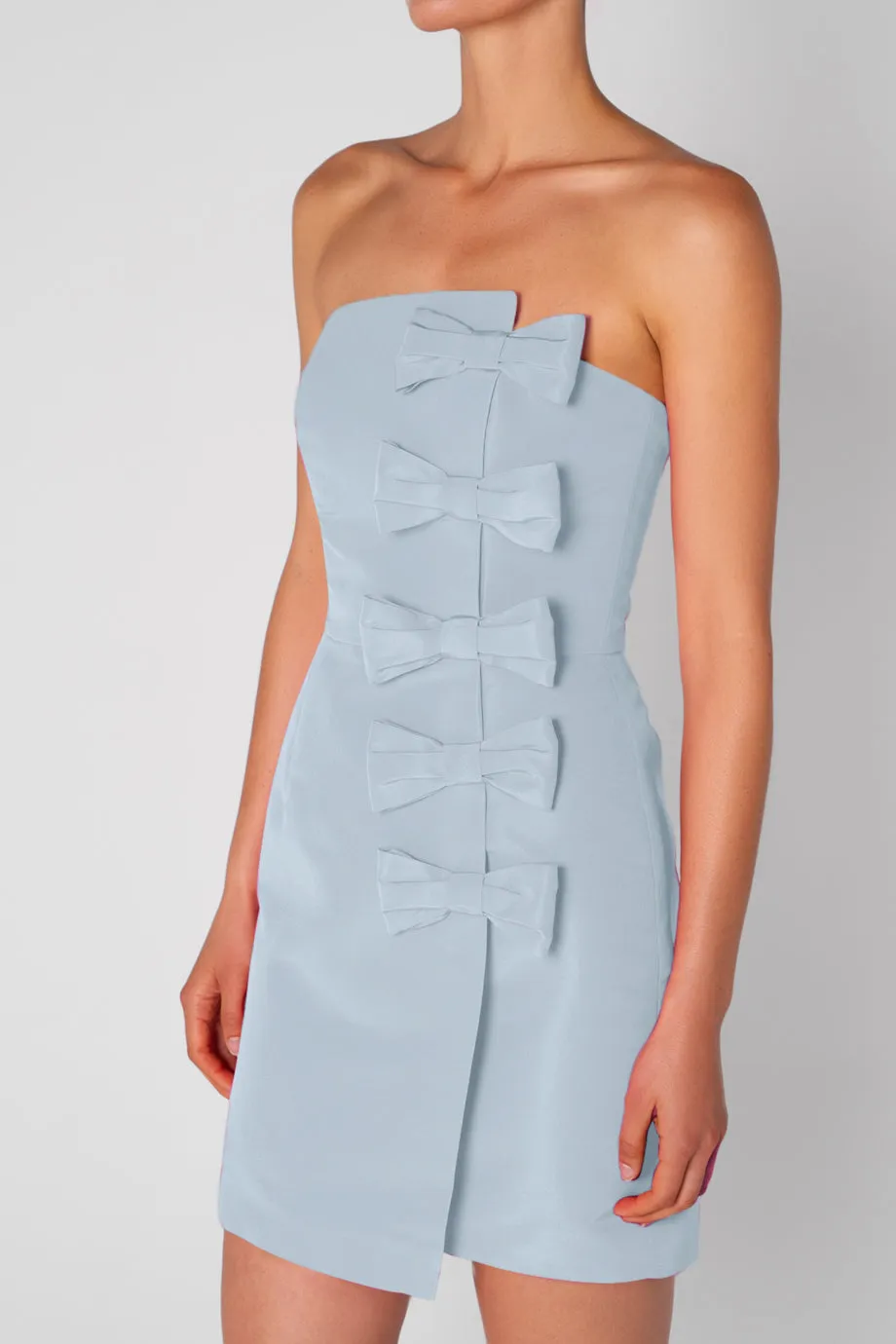 Daniela Silk Faille Mini Dress