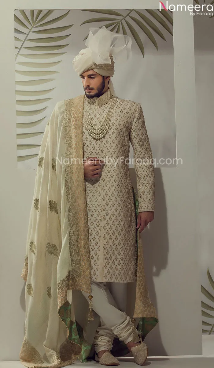 Designer Mens Kurta Wedding Dress in Mens Sherwani #GN42