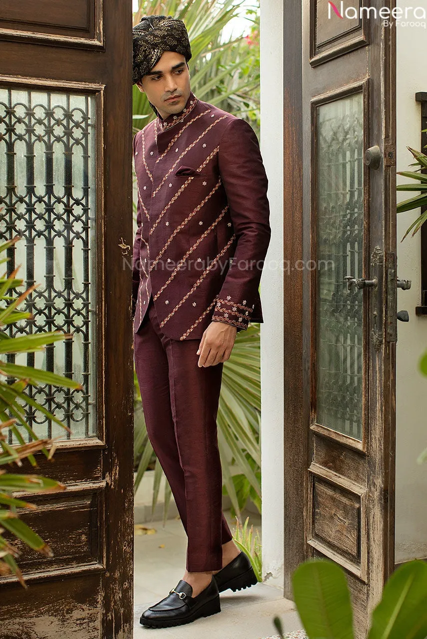 Designer Pakistani Suit in Waistcoat for Wedding #GN63