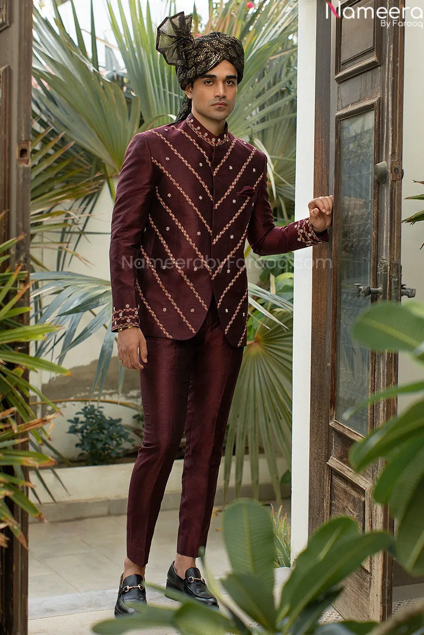 Designer Pakistani Suit in Waistcoat for Wedding #GN63