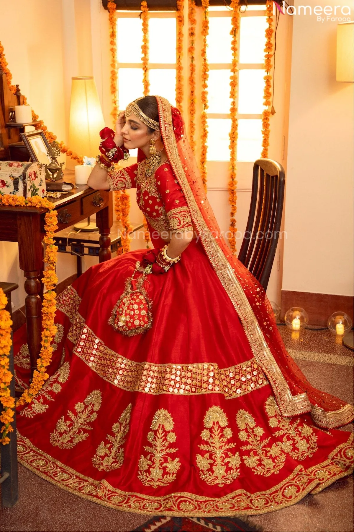 Designer Rajasthani Lehenga Choli Bridal Dress #BN1029