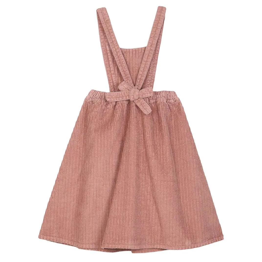 Girls Rosa Pink Apron Dress
