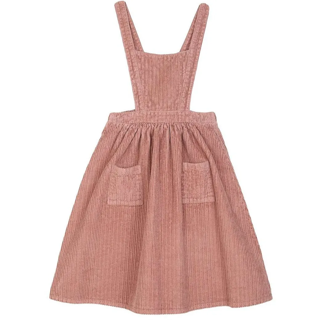 Girls Rosa Pink Apron Dress