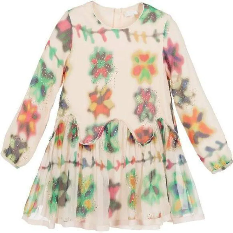 Girls Silk Dress