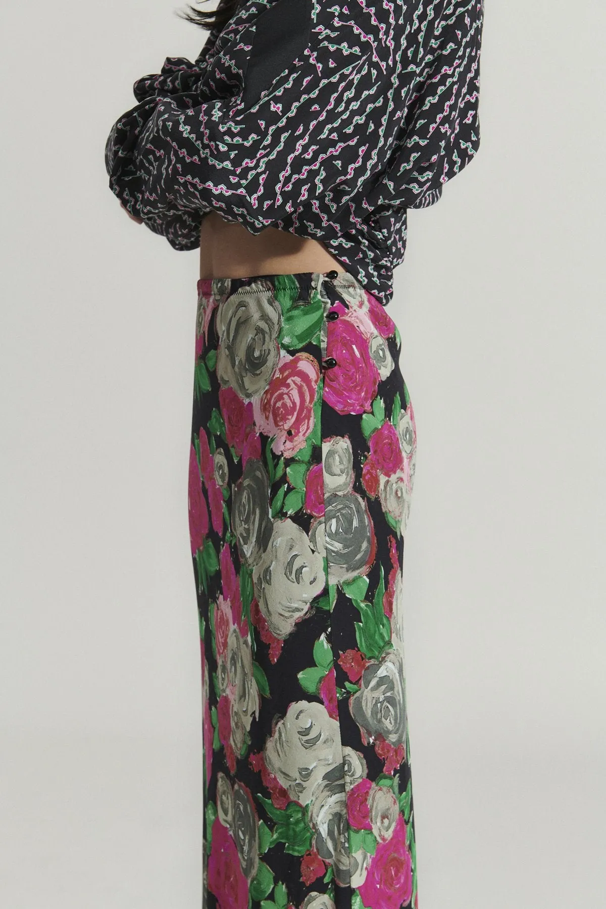 Glass Skirt, Black Multi