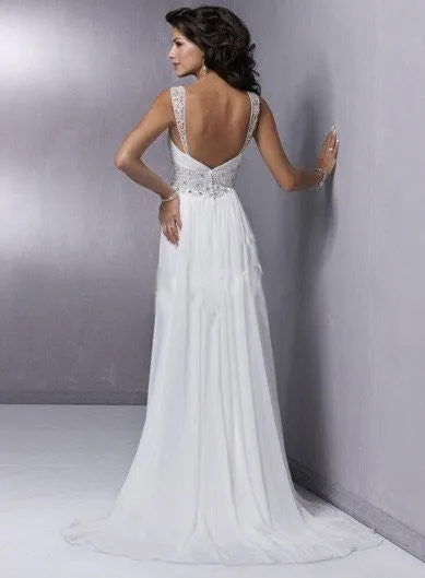 Grecian Chiffon Empire Wedding Dress