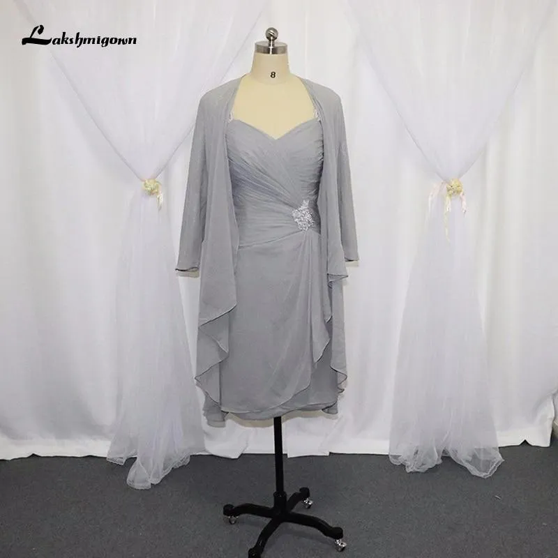 Grey Plus Size Mother Of The Bride Dresses