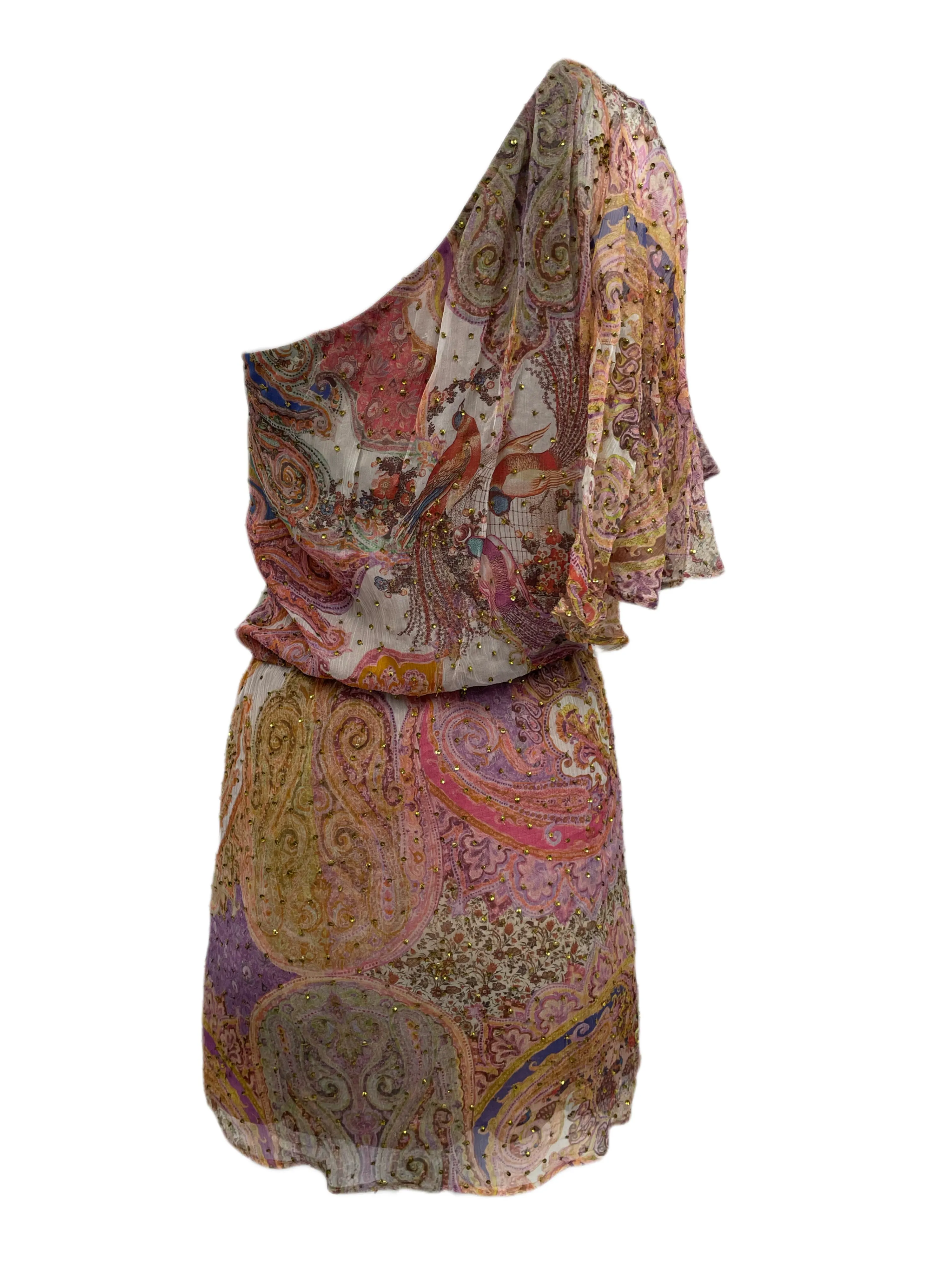 Haute Hippie Women's Iris Multi Graphic Sequin Dress HHSP12-9527 $595 NEW