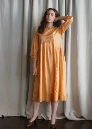 Hazel Orange Silk Dress