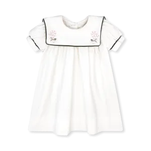Hope Chest Dress - Winter White Velvet, Candy Cane