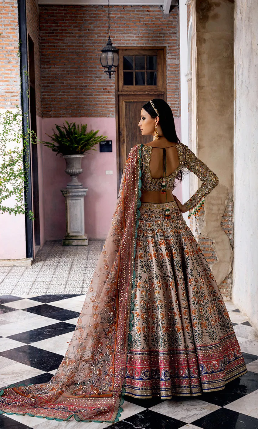 Indian Bridal Dress in Wedding Lehenga and Choli Style