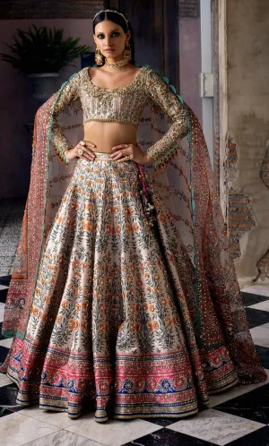 Indian Bridal Dress in Wedding Lehenga and Choli Style