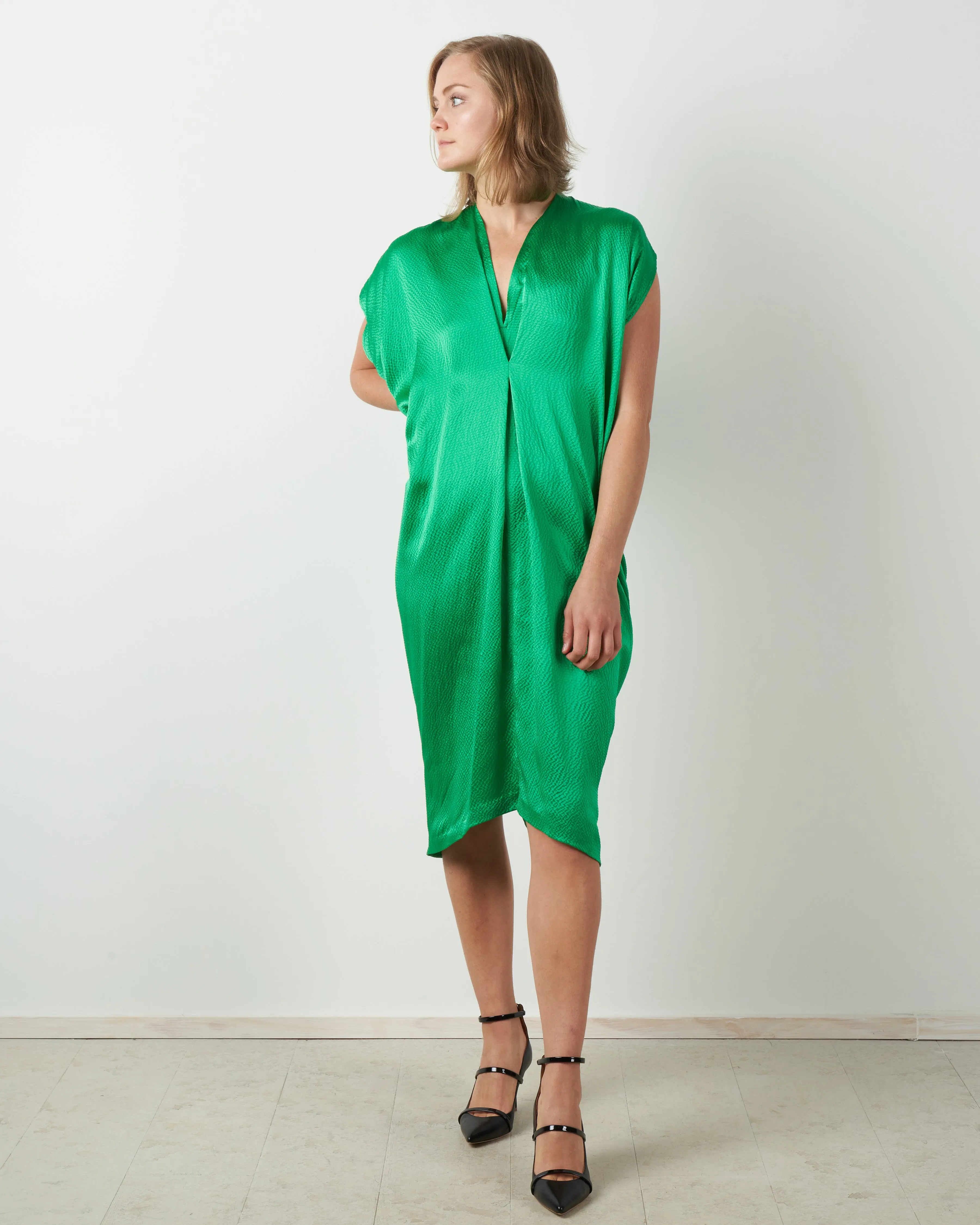 issa dress - emerald