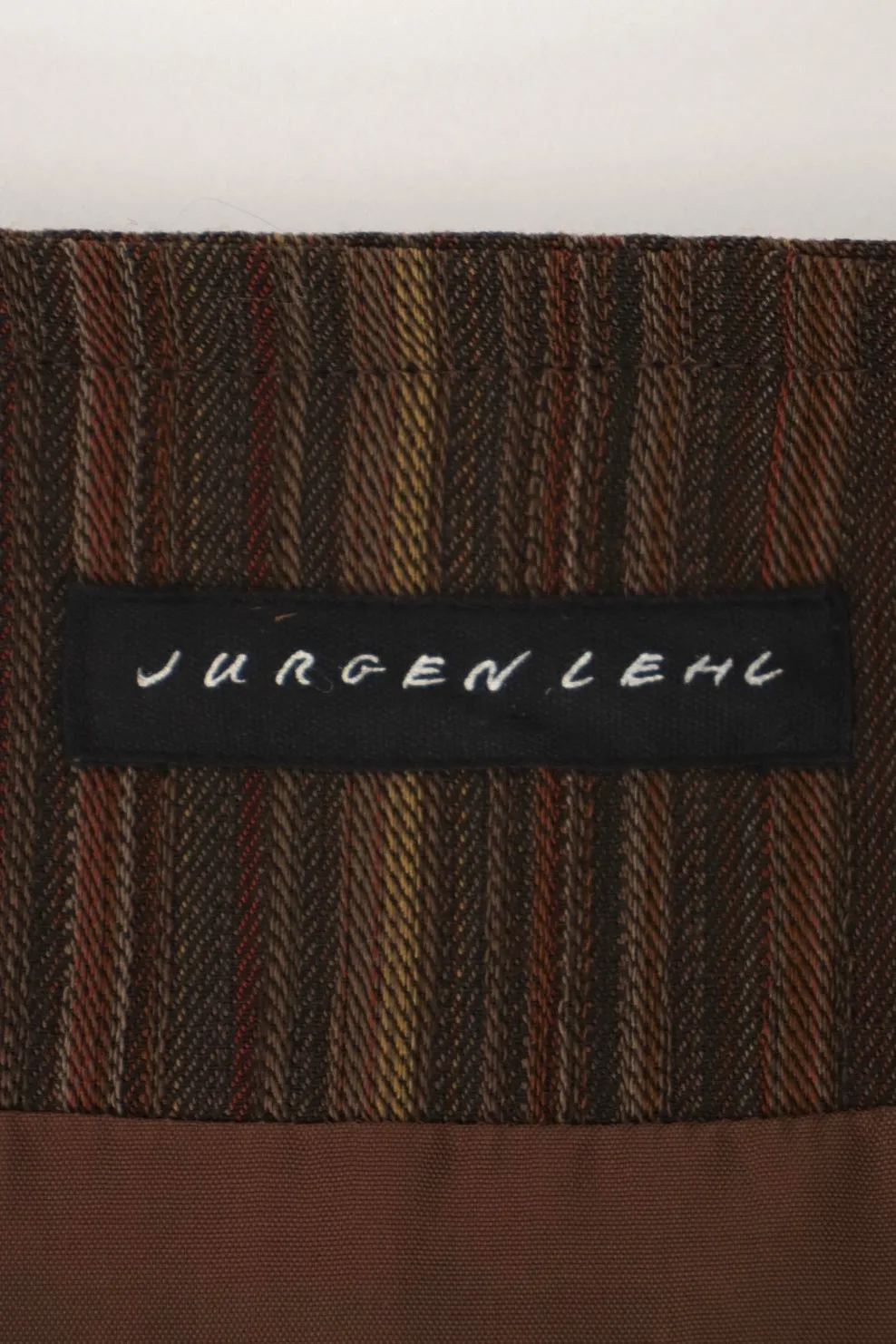 Jurgen Lehl Wool & Silk Striped Dress