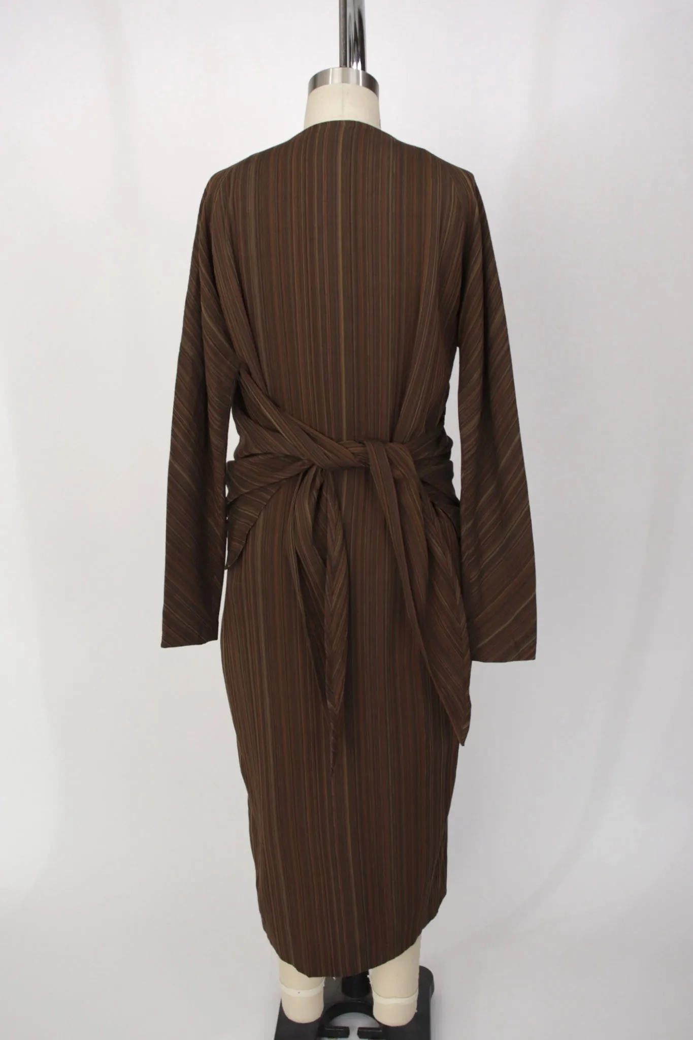 Jurgen Lehl Wool & Silk Striped Dress