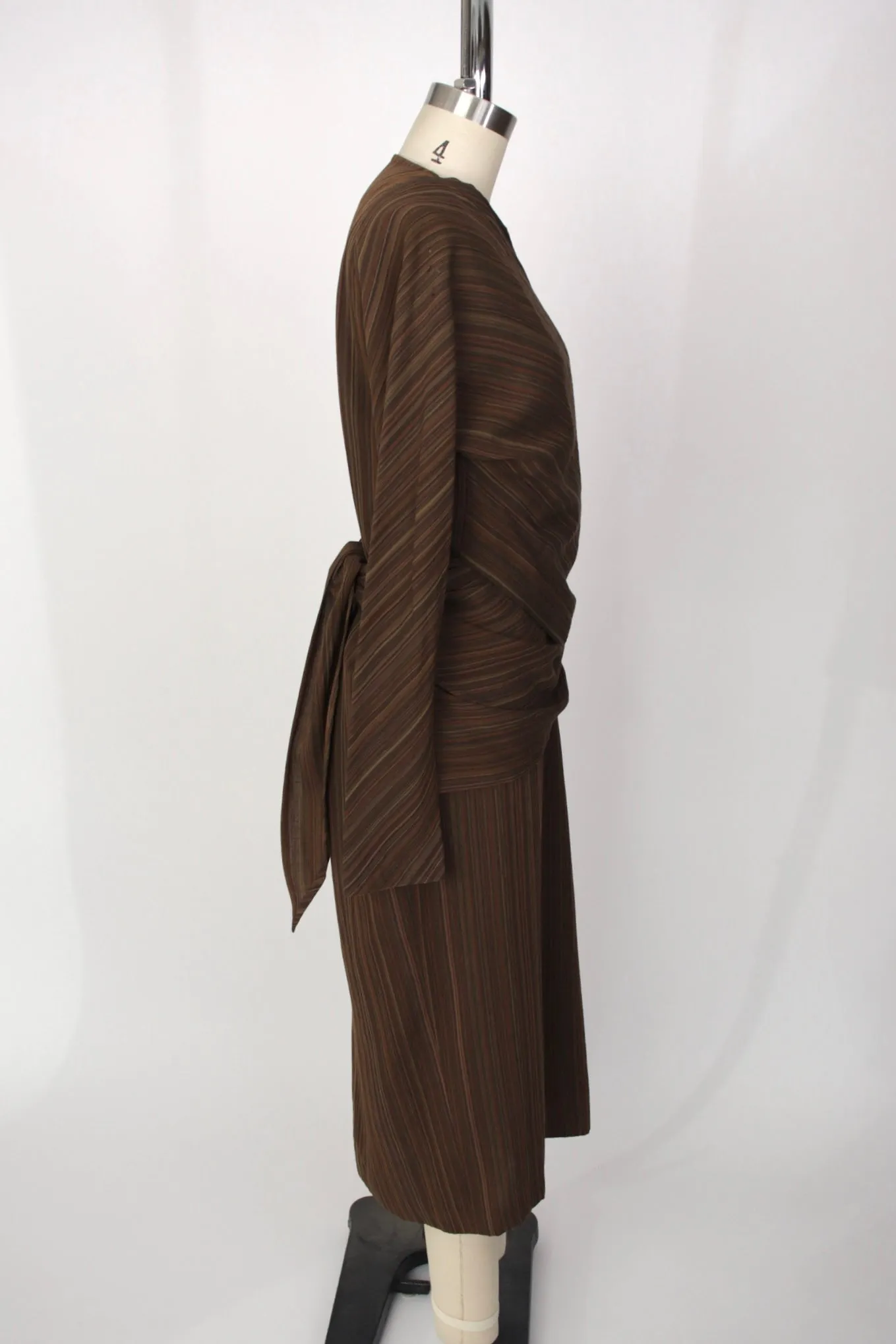 Jurgen Lehl Wool & Silk Striped Dress