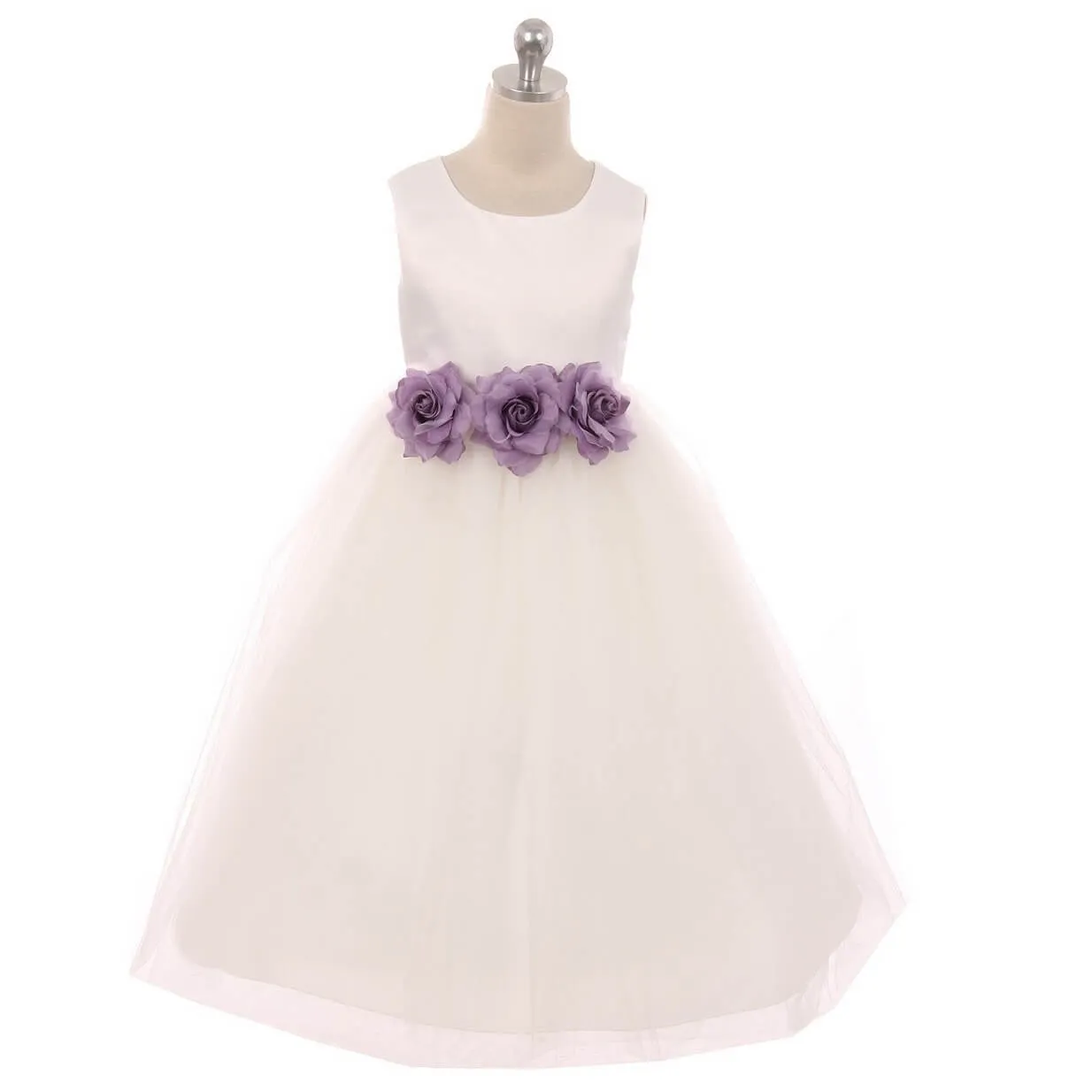 Leilani - Bridal Ivory or White - Baby Pink