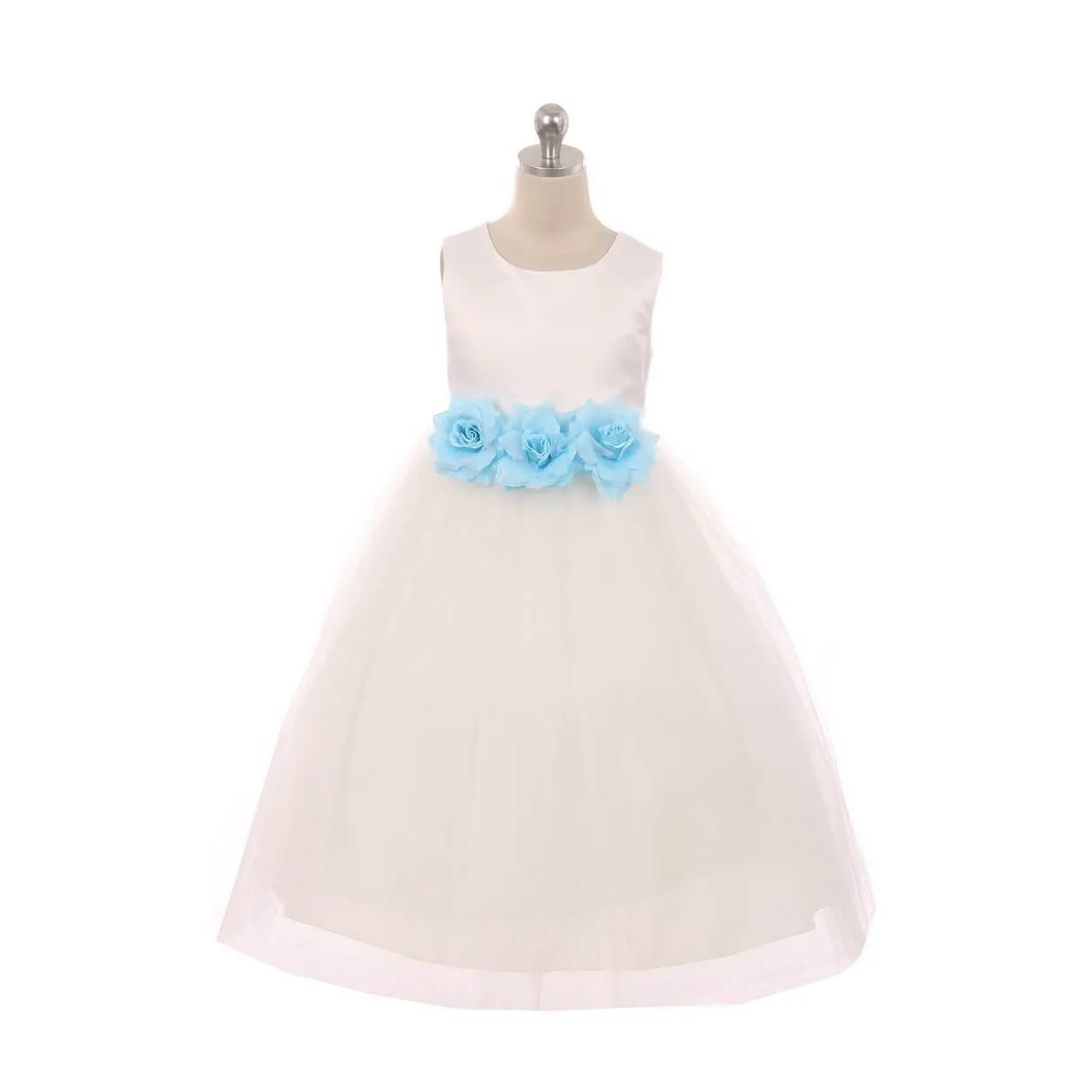 Leilani - Bridal Ivory or White - Baby Pink