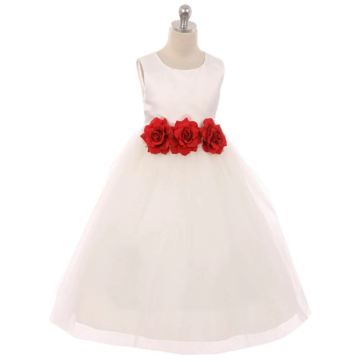 Leilani - Bridal Ivory or White - Baby Pink