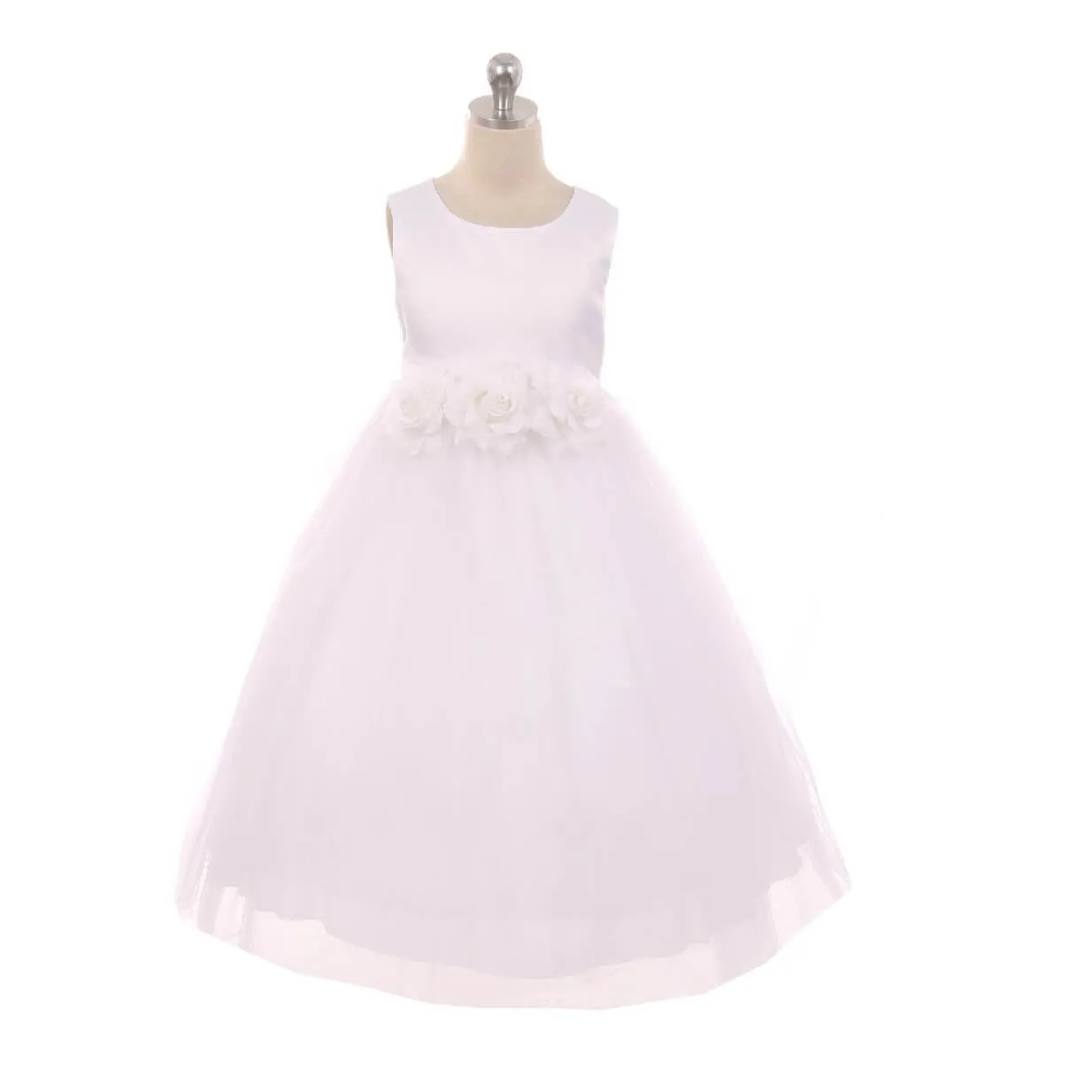 Leilani - Bridal Ivory or White - Baby Pink