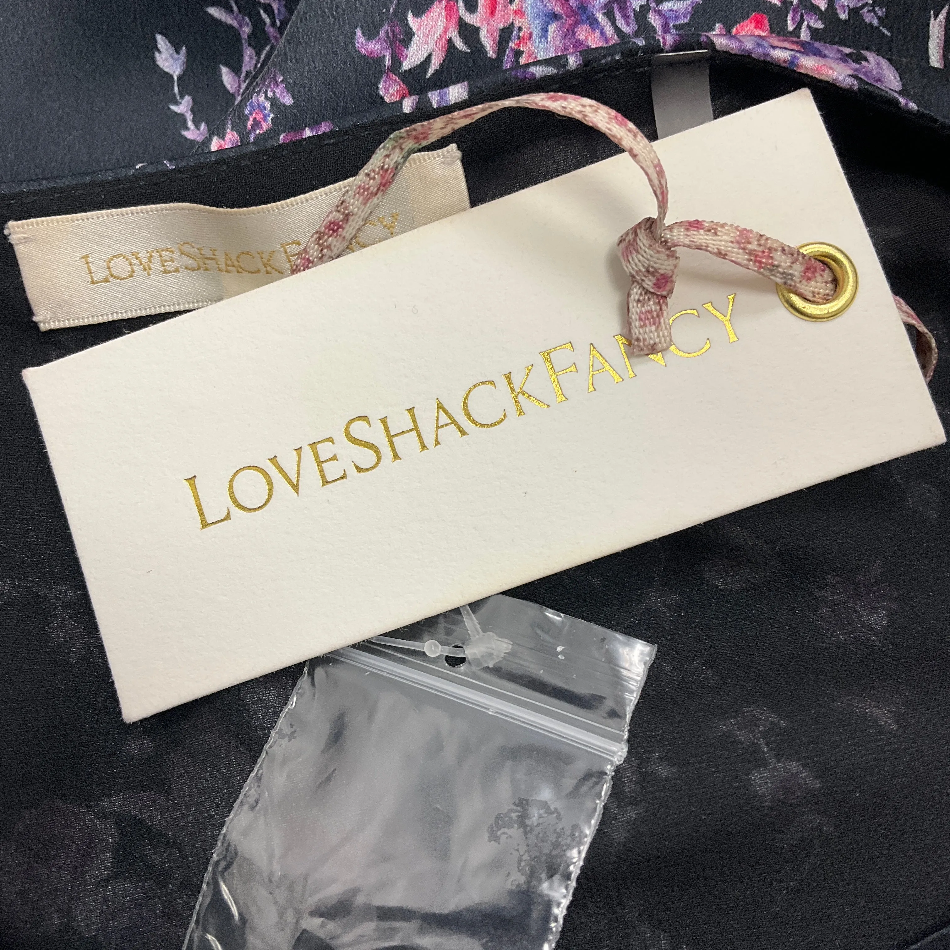LoveShackFancy Navy Cosmos Delaney Dress