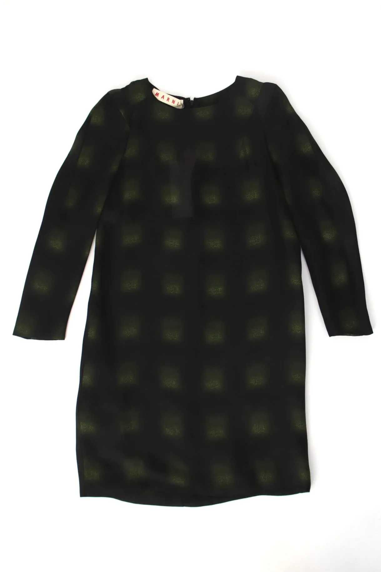 Marni Silk & Wool Gauze Printed Dress