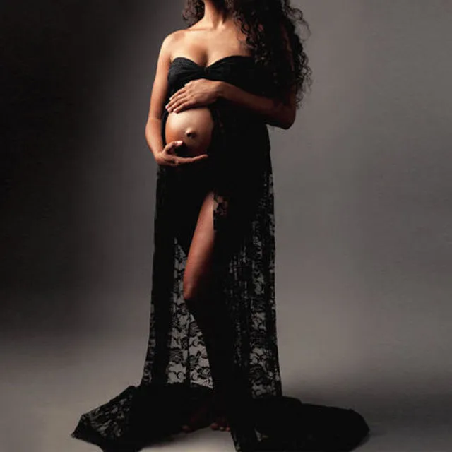 Maternity photo shoot gown