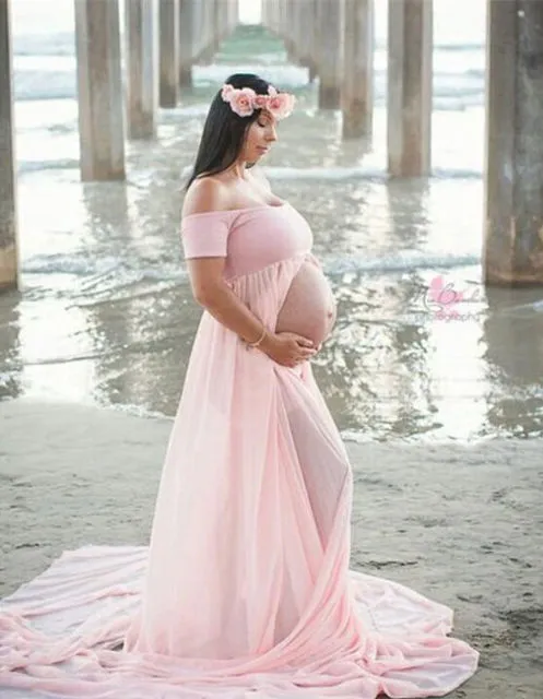 Maternity photo shoot gown