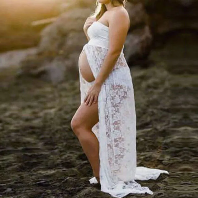 Maternity photo shoot gown