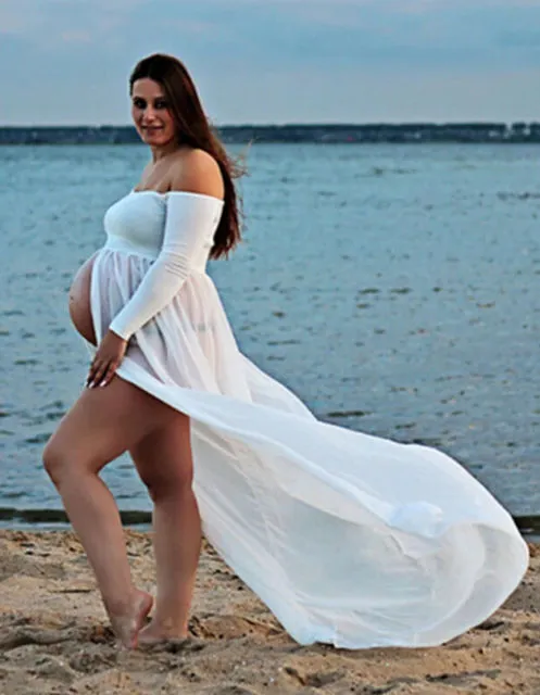 Maternity photo shoot gown