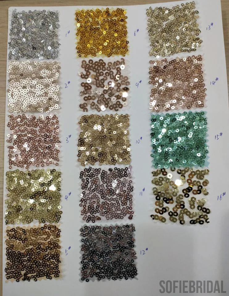 Mismatched Gold Sequin Mermaid Sexy Prom Dresses, PD0889
