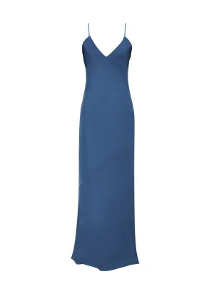 Noa Long Slip Dress Mediterranean Blue