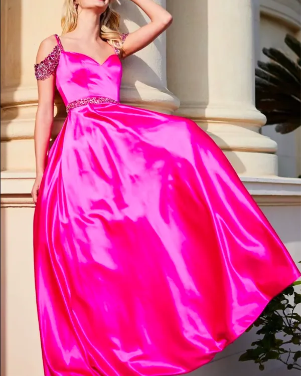 Off The Shoulder A line Blue Prom Dresses with Cap Sleeve Beaded 2018 Long Prom Party Gowns Pageant Dress