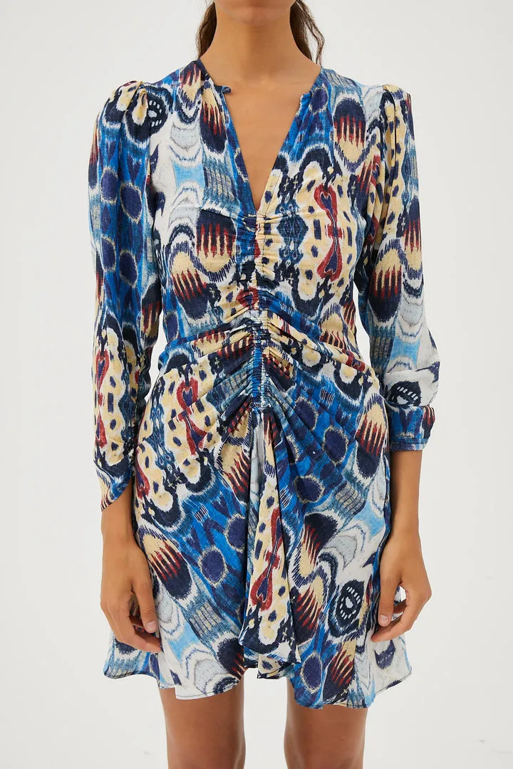 Otile Rosario Dress in Blue Mix