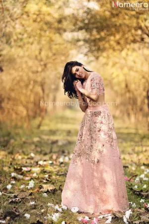 Pakistani Pink Lehnga Choli for Wedding Party #PN870