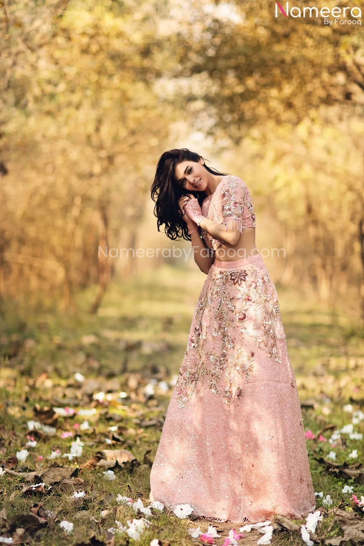 Pakistani Pink Lehnga Choli for Wedding Party #PN870