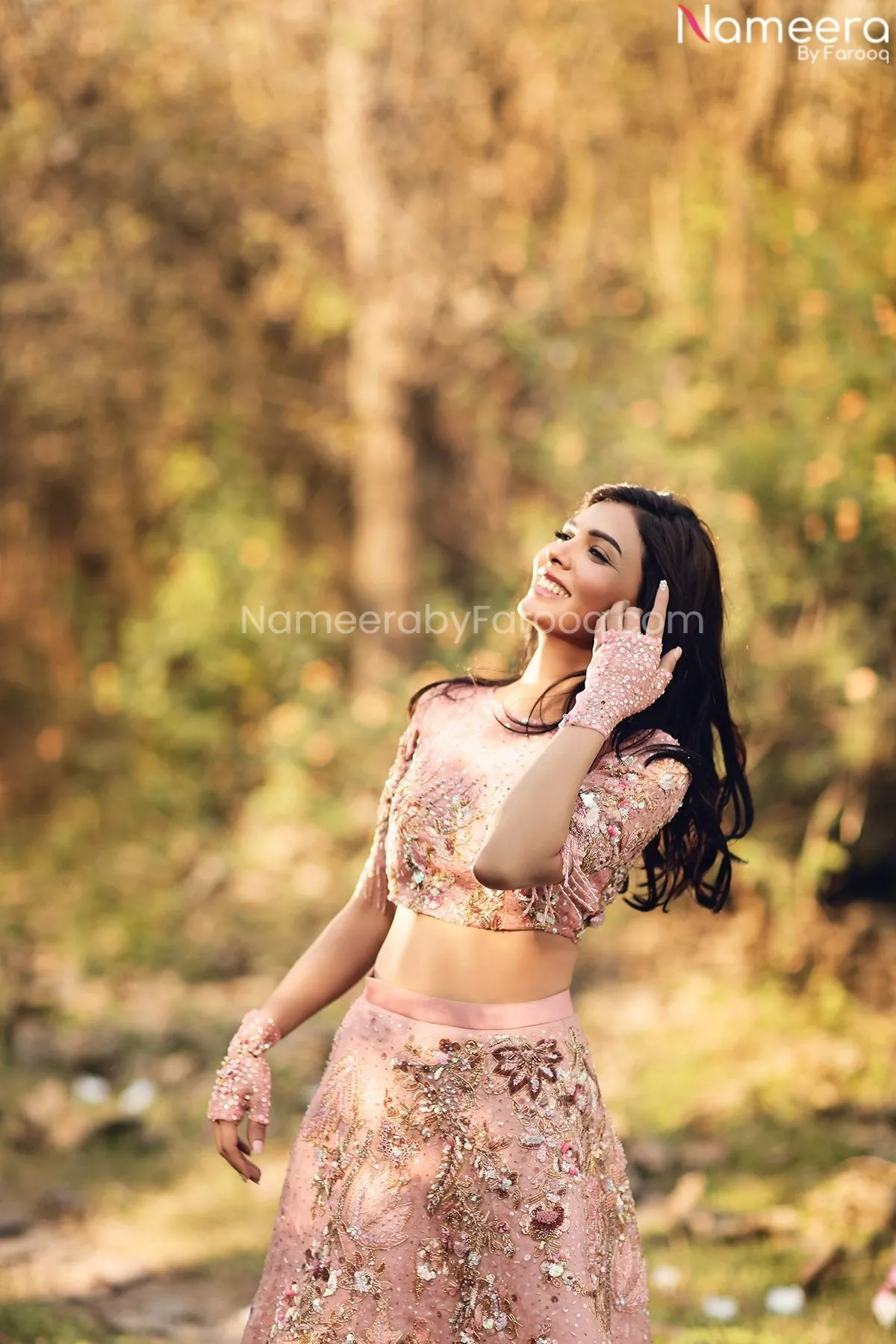 Pakistani Pink Lehnga Choli for Wedding Party #PN870