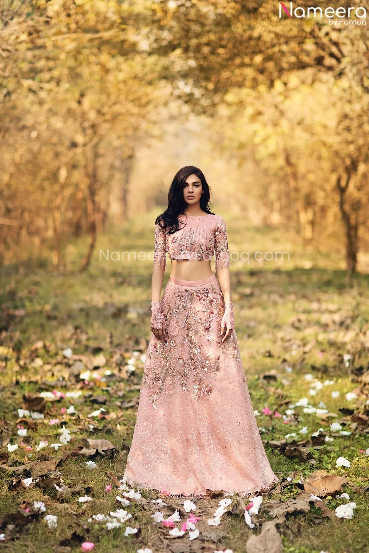 Pakistani Pink Lehnga Choli for Wedding Party #PN870