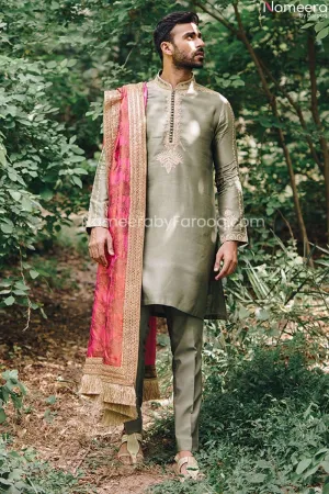 Pakistani Salwar Kameez Mens Sherwani for Wedding #GN54