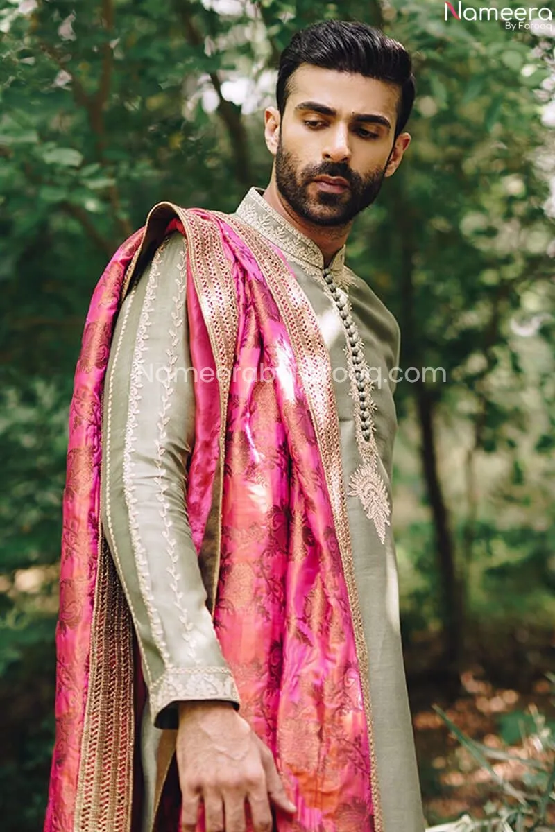 Pakistani Salwar Kameez Mens Sherwani for Wedding #GN54