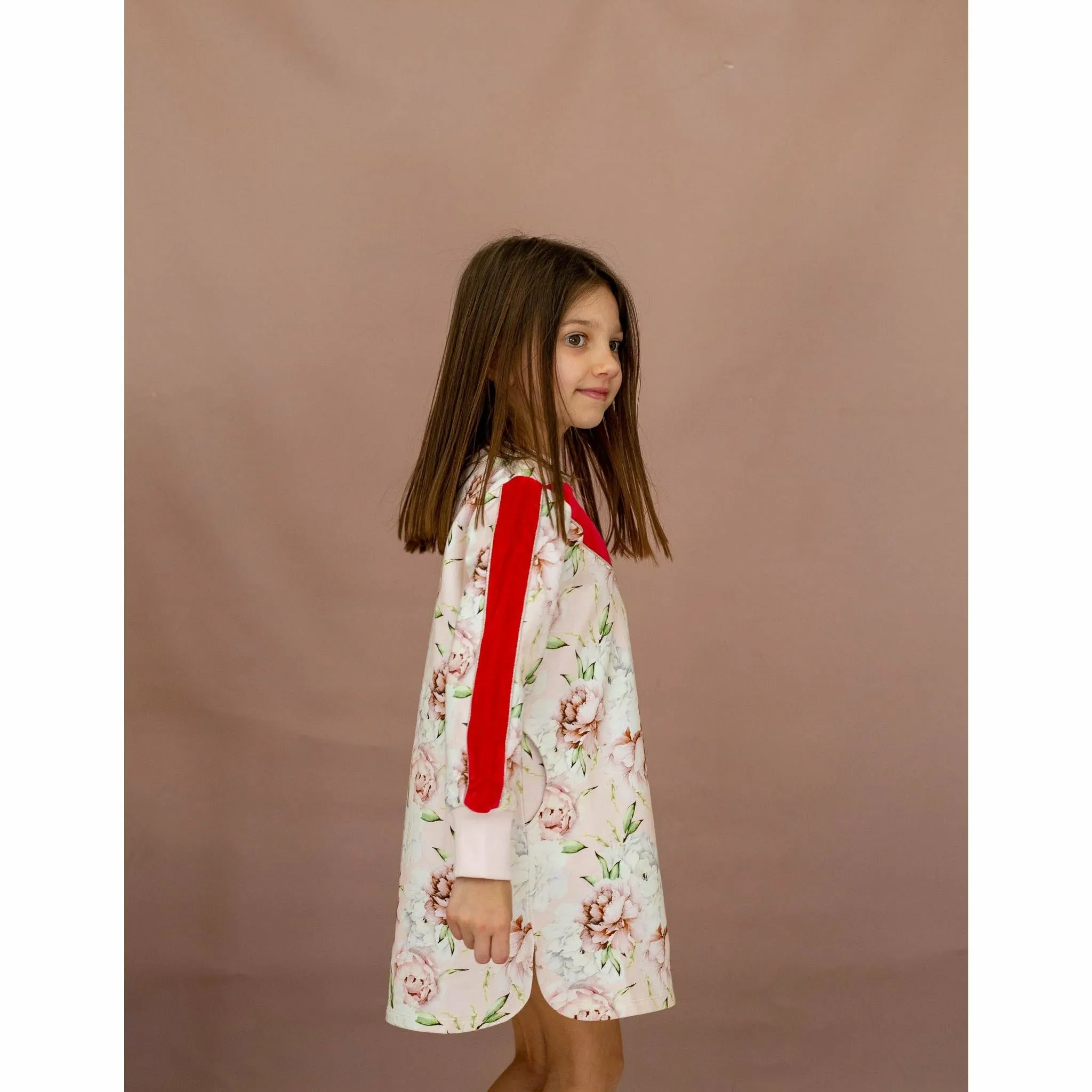 Peppa Dress-Pink Rose Bloom
