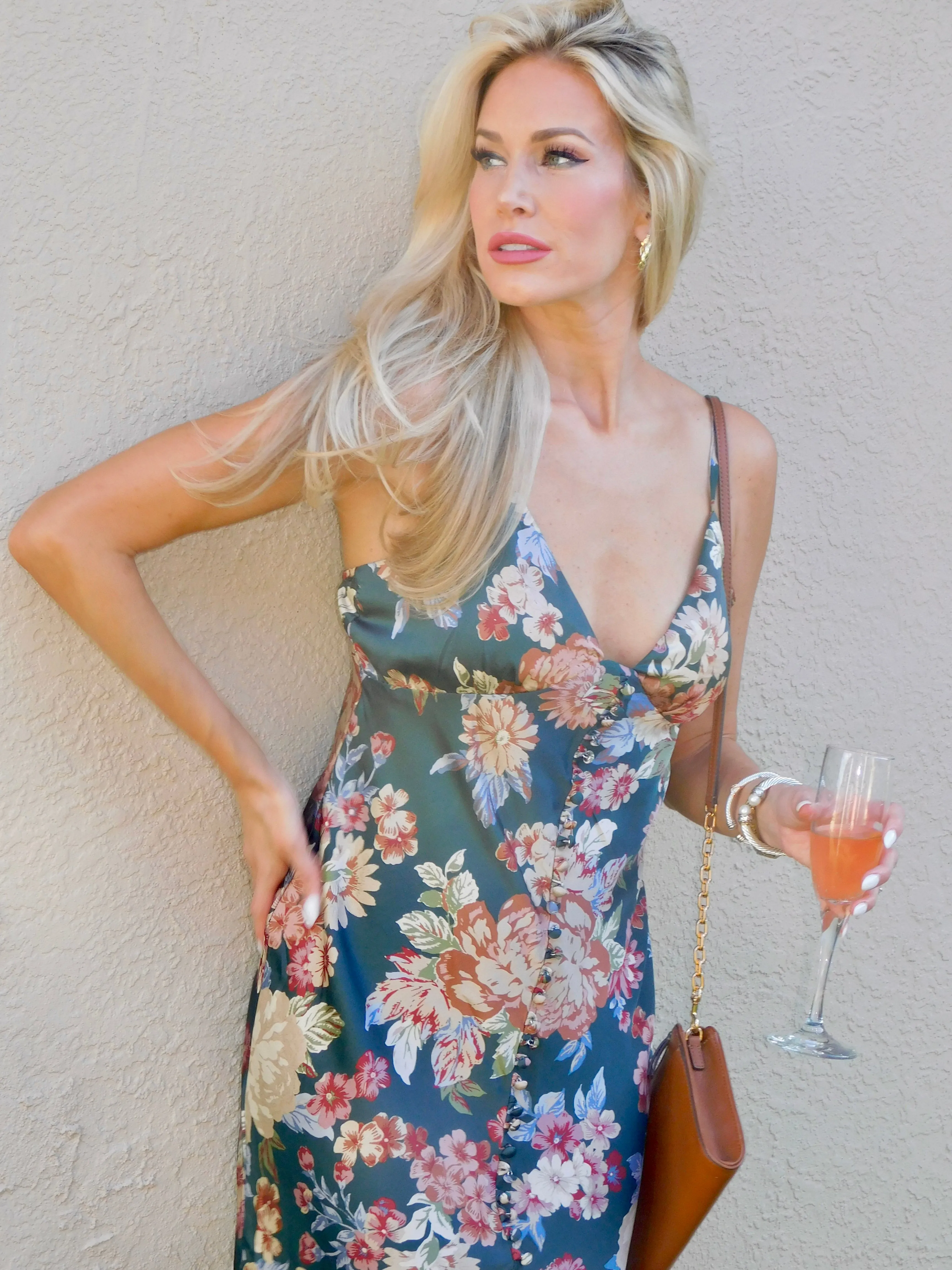 Primrose Button Detail Maxi Dress