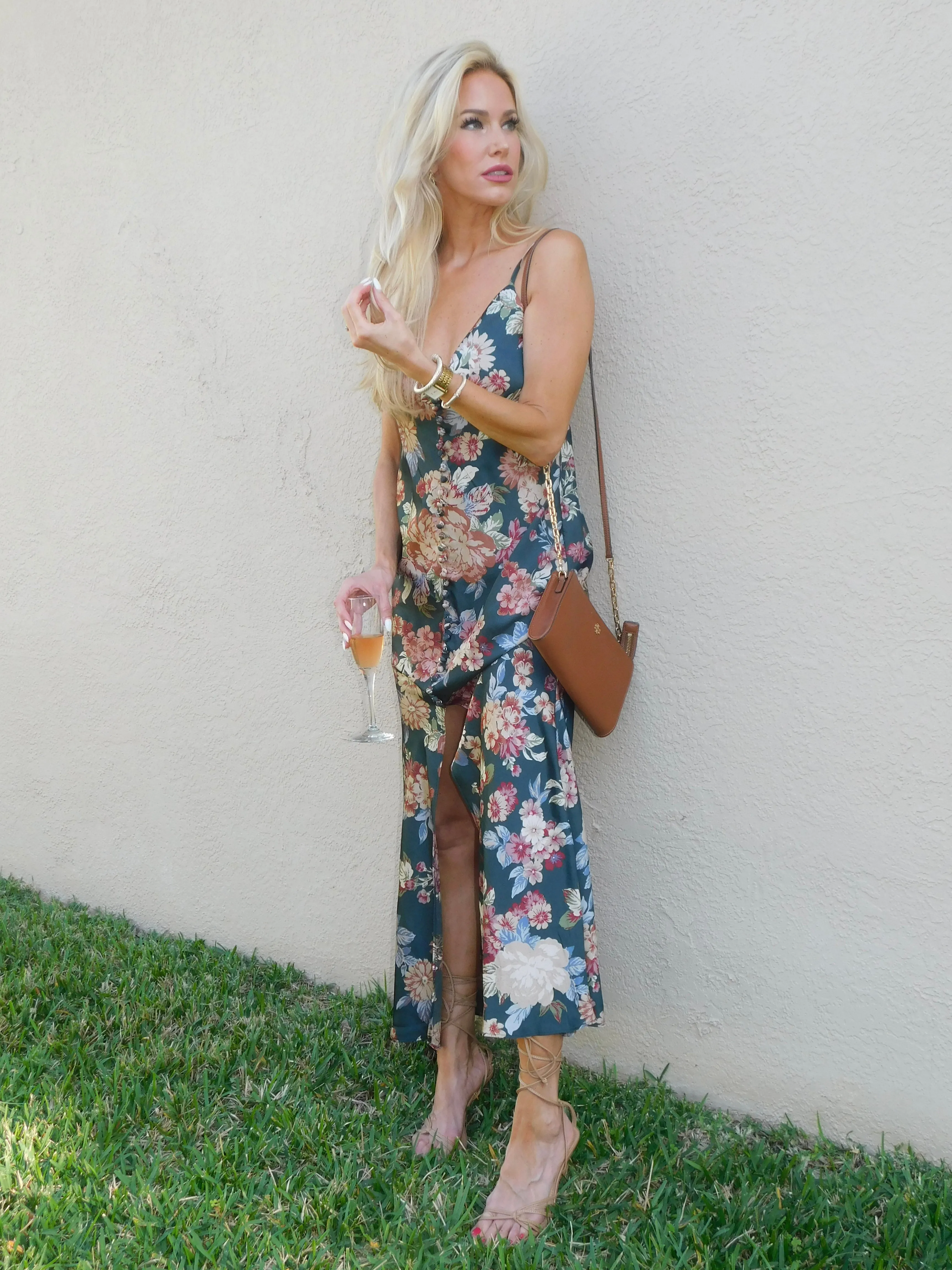 Primrose Button Detail Maxi Dress