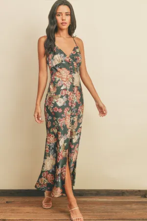 Primrose Button Detail Maxi Dress