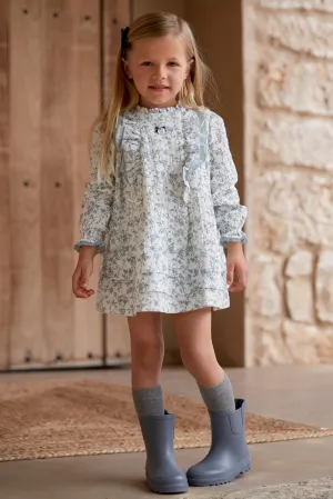 "Darla" Blue Floral Dress