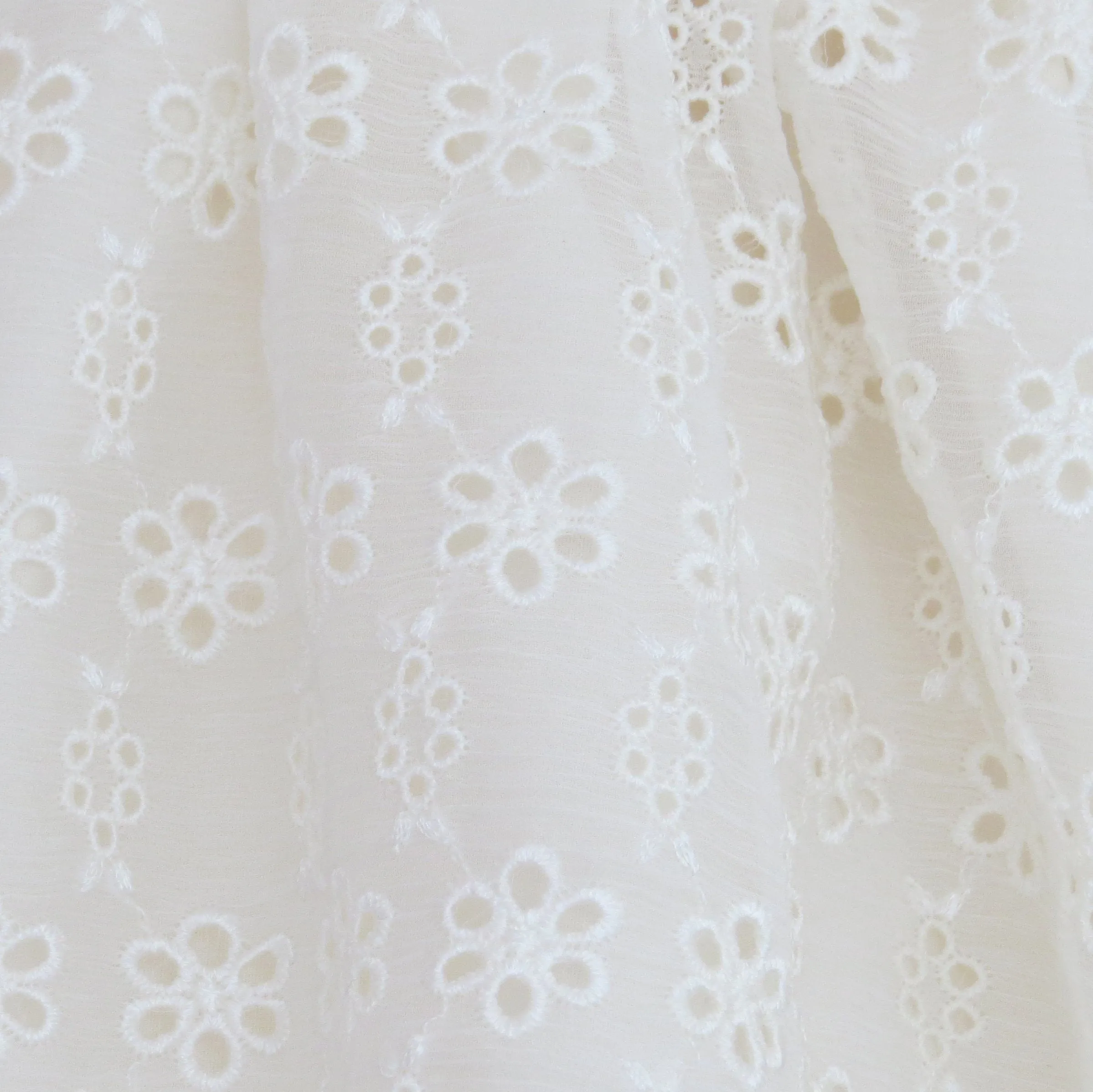 "Hermione" Silk Daisy Broderie Dress