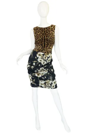 Recent Dolce & Gabbana Floral and Leopard Print Dress