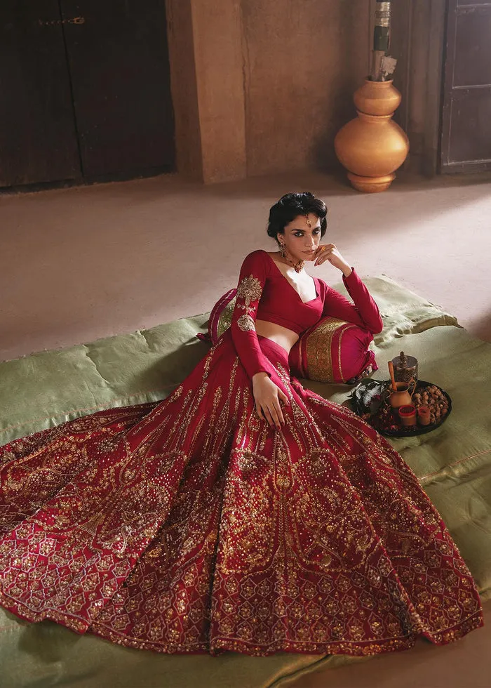 Red Maroon Lehenga Choli Pakistani Wedding Dresses