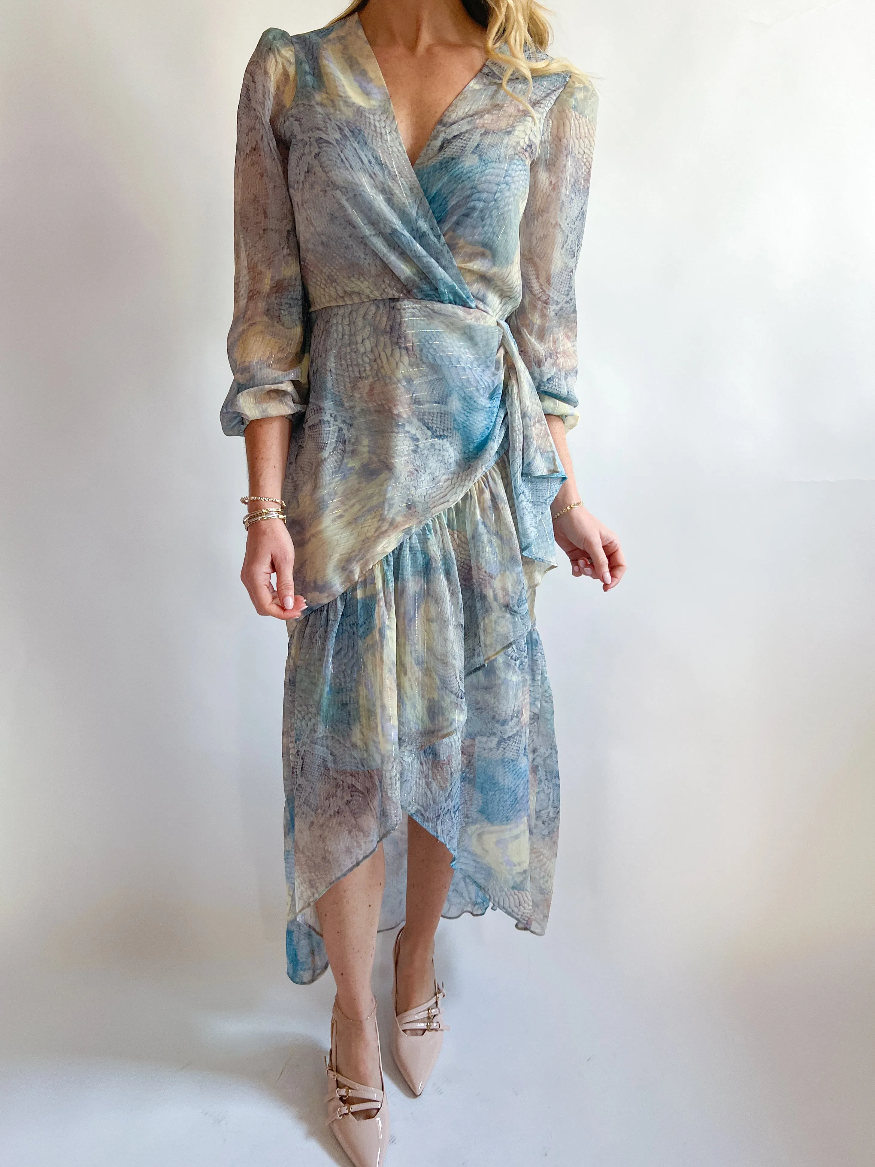 Renata Layered Midi Dress