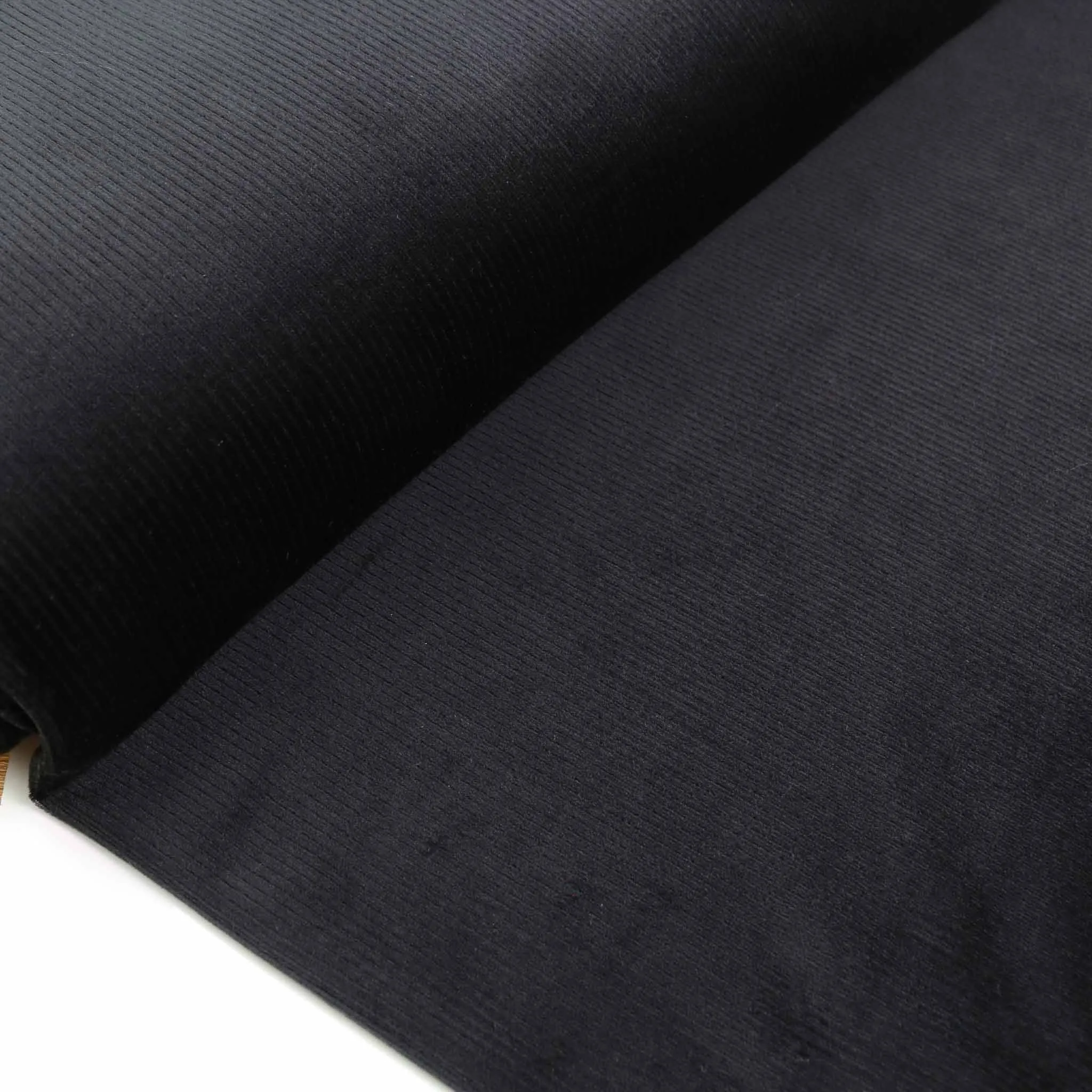 Rib Velour - Navy, Black
